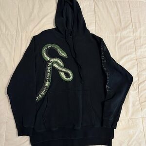 Reputation Black Hoodie with Green Snake